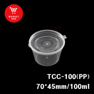 TCC-100 원터치 소스컵 일체형 원형용기 1BOX(500개)